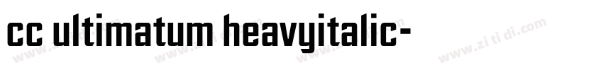 cc ultimatum heavyitalic字体转换
